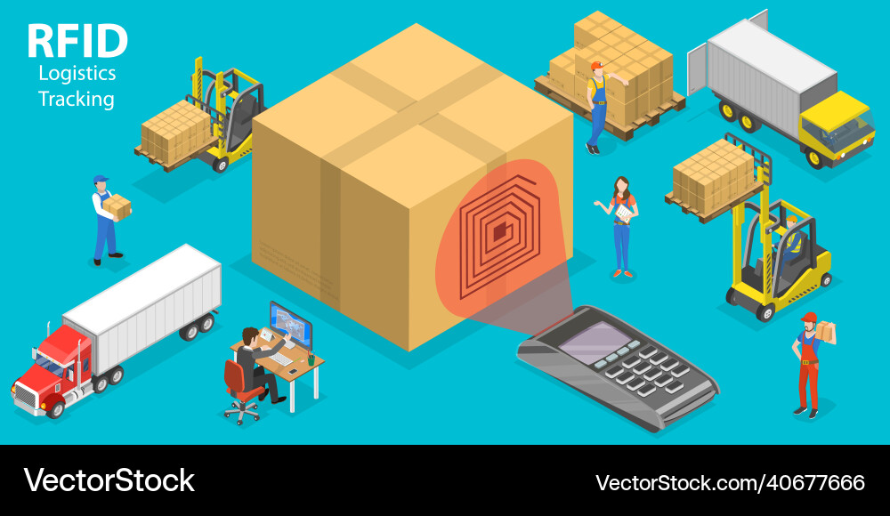 3d isometric flat conceptual Vector Image