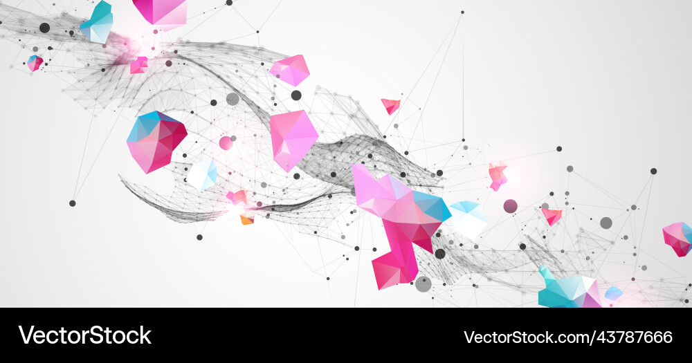 Abstract background with waves 3d surface Abstract background with waves 3d surface Vector Image