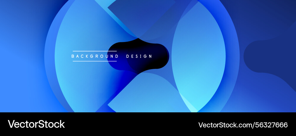 Abstract blue design features overlapping Abstract blue design features overlapping vector image