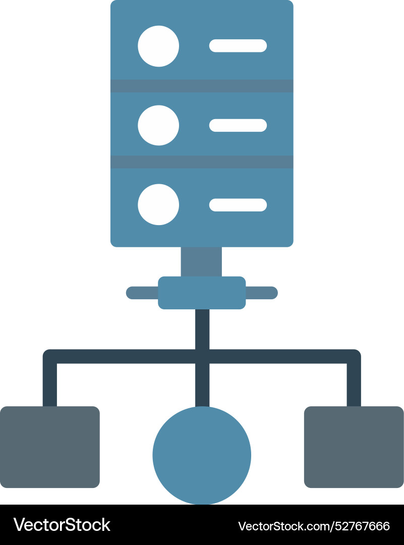 Cluster computing icon design vector image