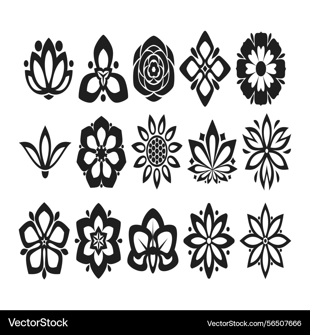 Design elements collection for crest making Design elements collection for crest making vector image