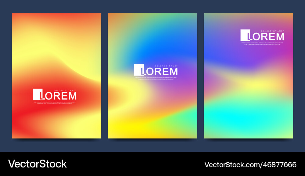 Fluid gradient minimal poster layout template Fluid gradient minimal poster layout template vector image