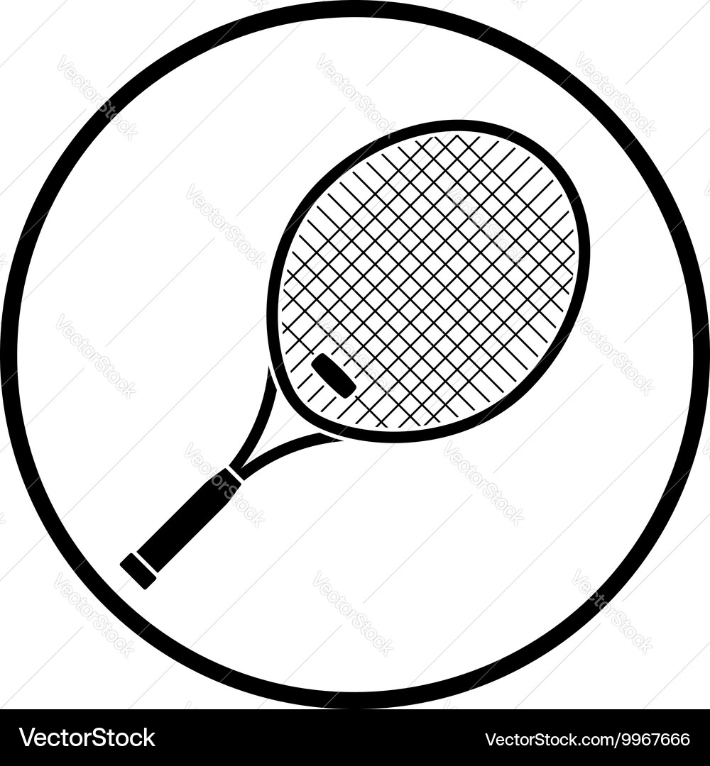 Tennis racket icon Royalty Free Vector Image - VectorStock