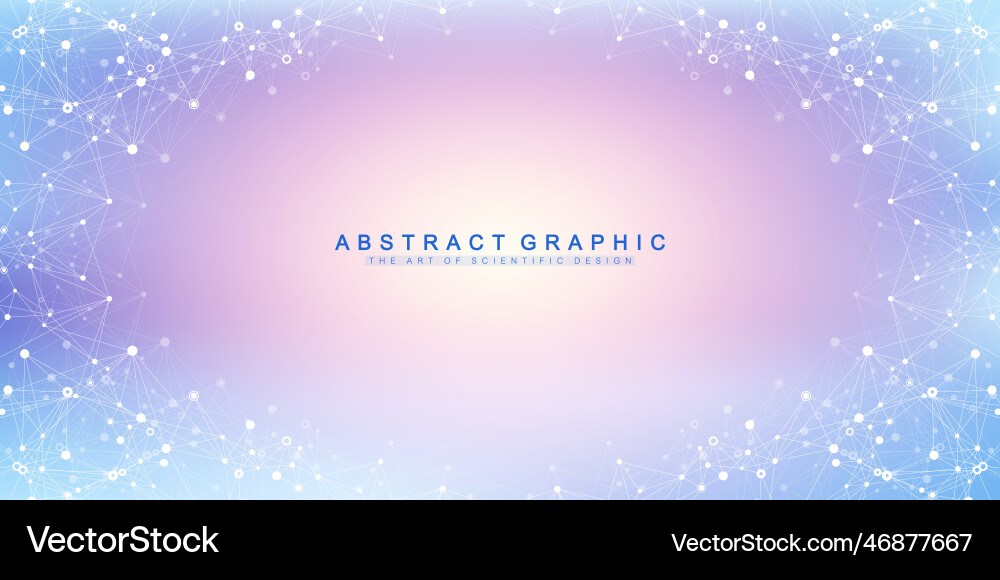 Digits abstract background with connected line Digits abstract background with connected line vector image