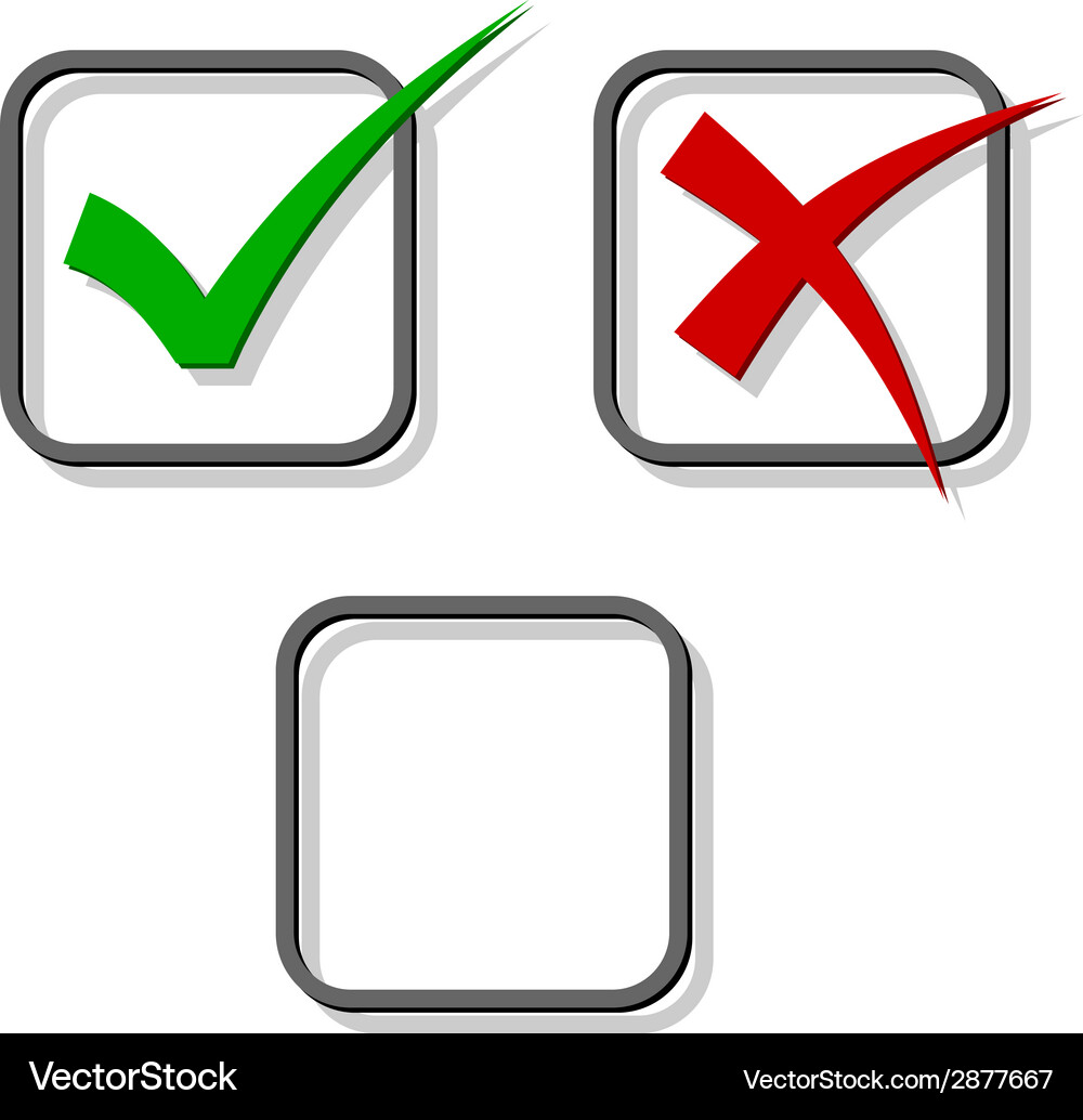 Multiple Check Marks Vector Image
