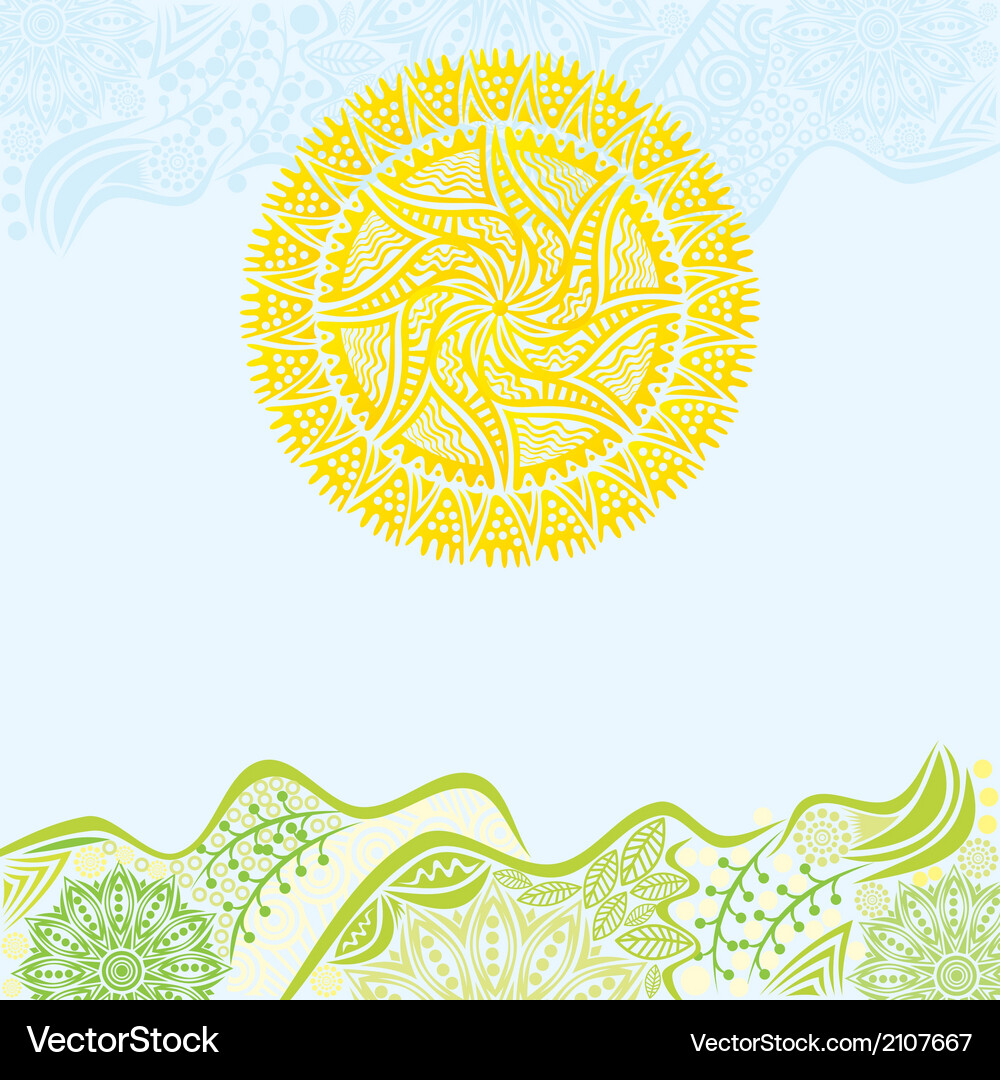 Nature pattern background spring Vector Image