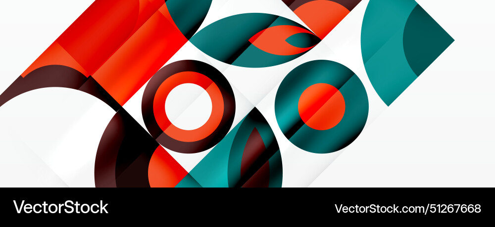 Artistic pattern of colorful geometric shapes Vector Image