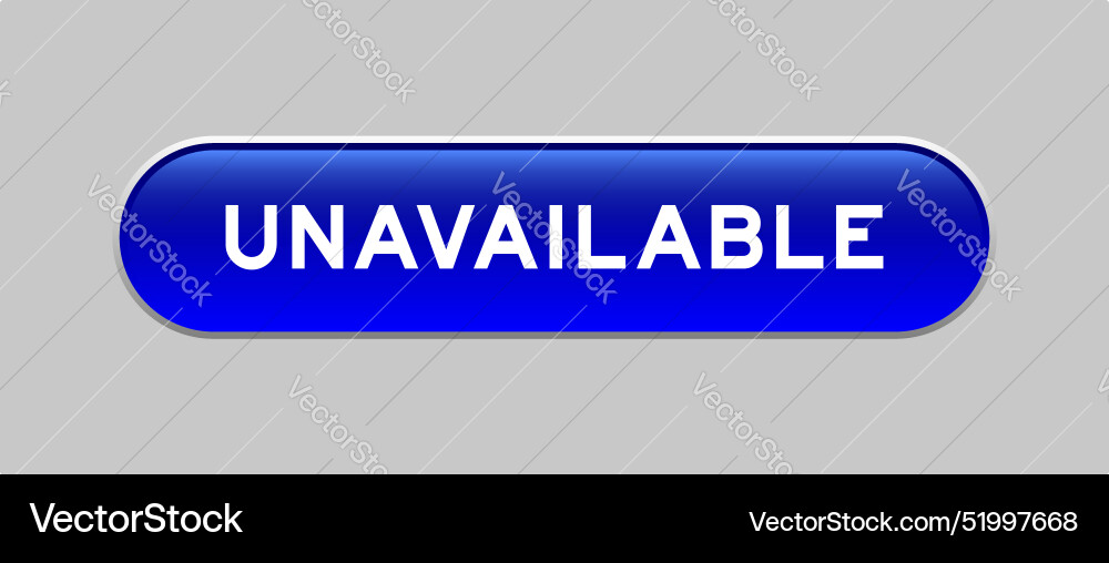 Blue color capsule shape button with word Blue color capsule shape button with word vector image
