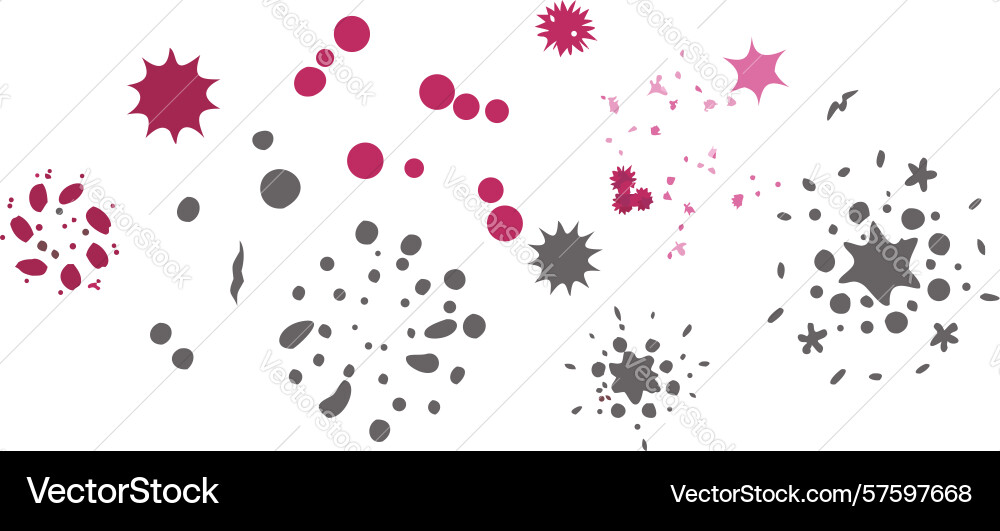 Bursting particles dynamic abstract dust effect vector image