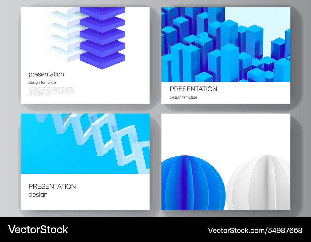 Layout presentation slides design Layout presentation slides design vector image