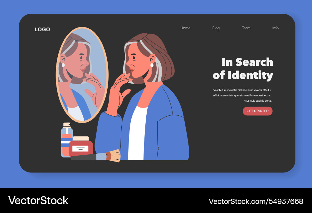 Women midlife crisis flat Royalty Free Vector Image