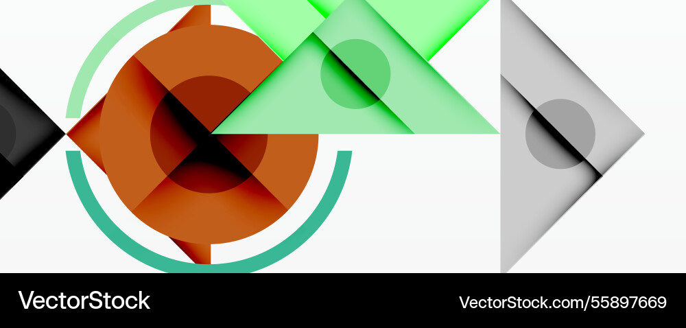 Abstract geometric composition with intersecting Vector Image