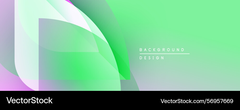 Abstract gradients blend creating soft shapes vector image