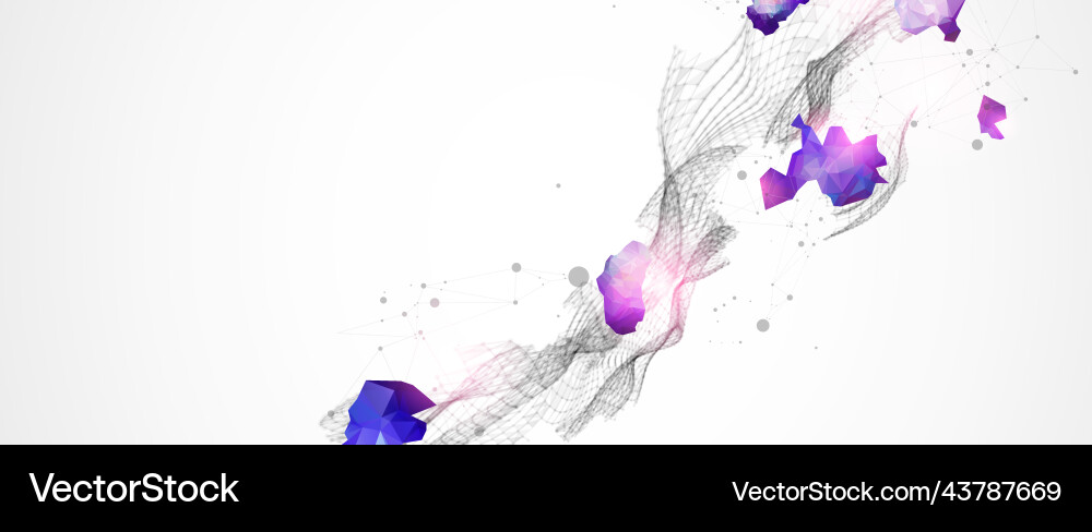 Abstract plexus background glowing particles Abstract plexus background glowing particles Vector Image