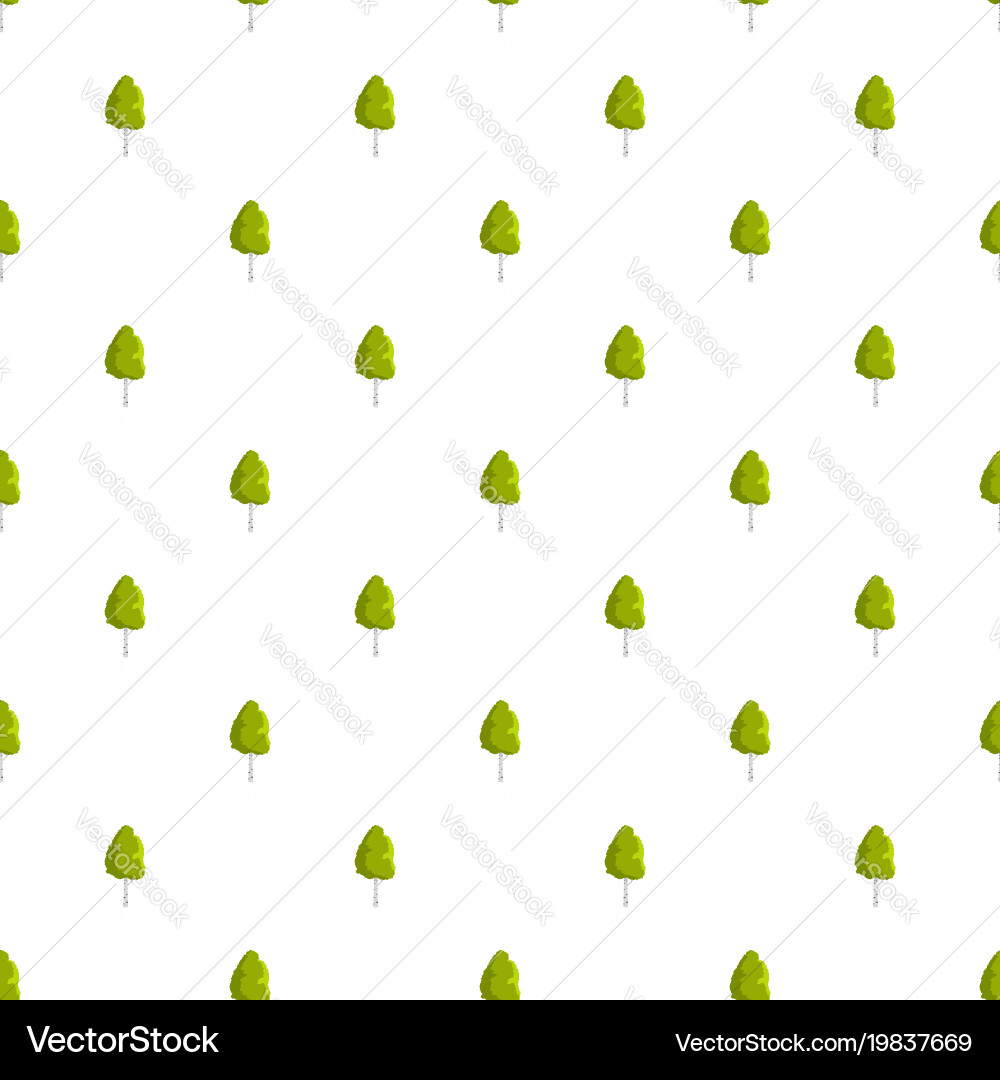 Birch tree pattern seamless vector image
