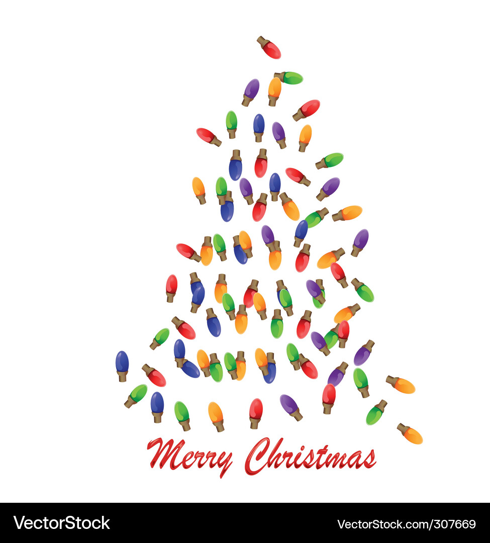 Christmas lights Vector Image