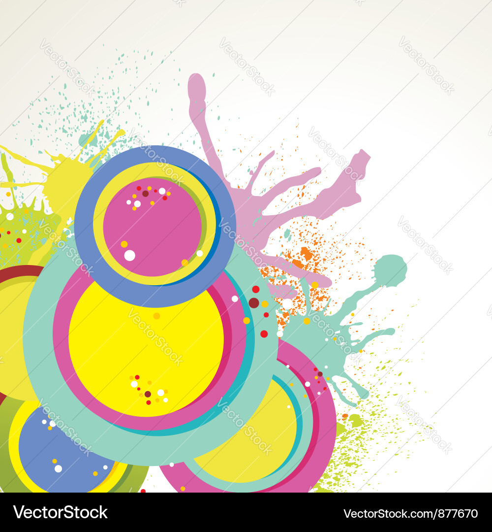 Abstract Colorful Splash Background vector image