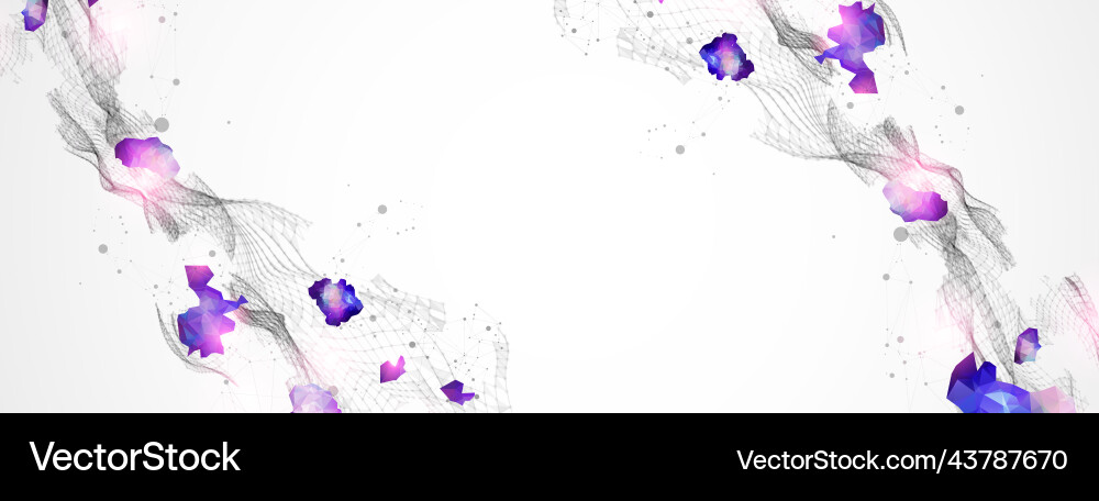 Abstract plexus background glowing particles Abstract plexus background glowing particles Vector Image