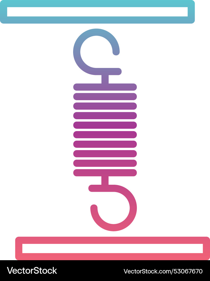 Spring line gradient design Vector Image