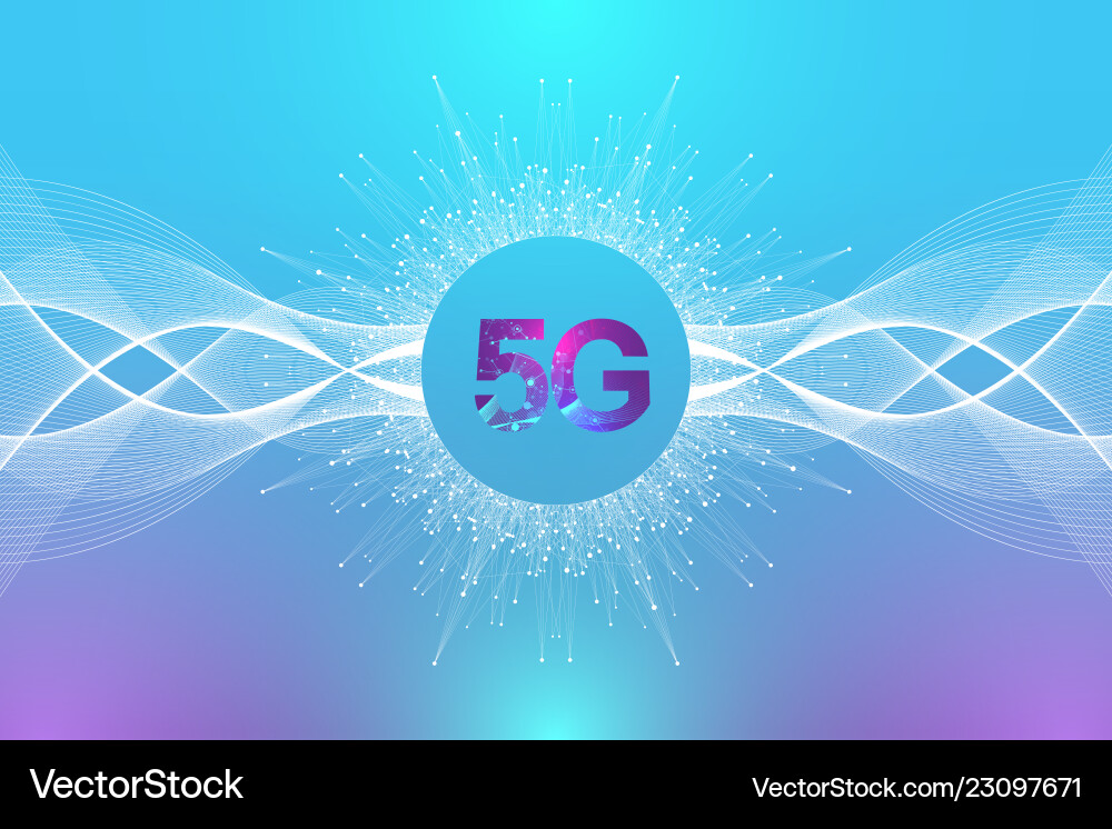 5G Network Connection Technology vector image