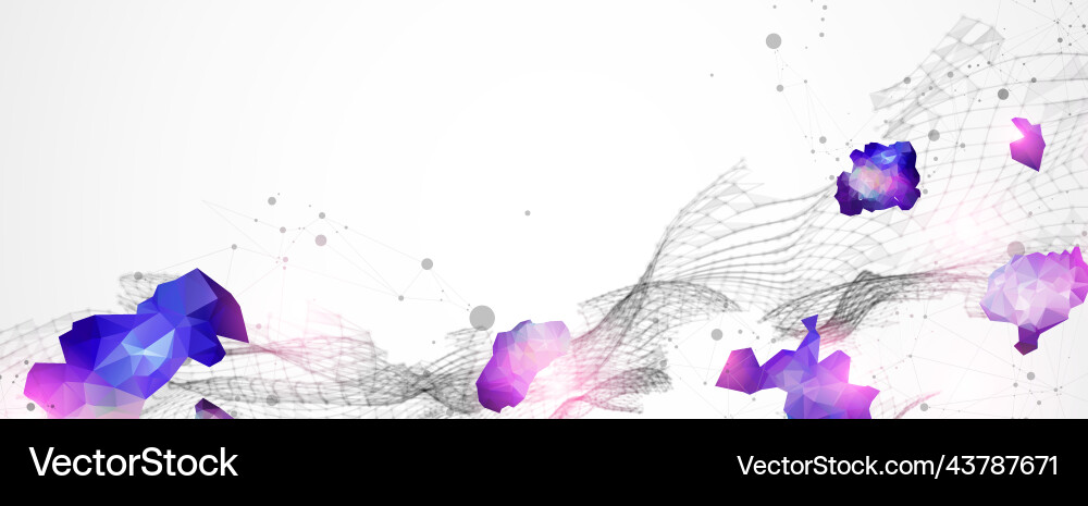 Abstract plexus background glowing particles Abstract plexus background glowing particles vector image