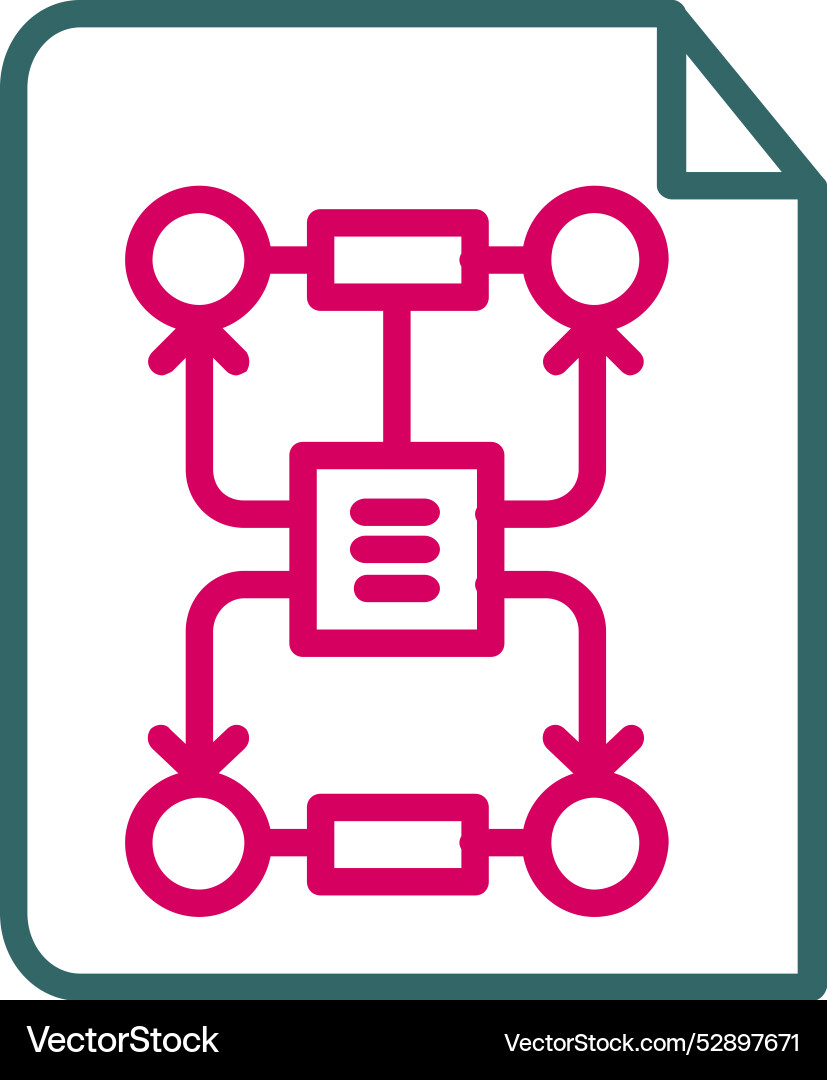 Algorithm Icon Design vektorbild