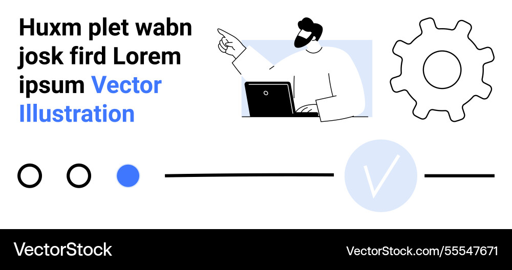 Digital workflow with business analysis vector image