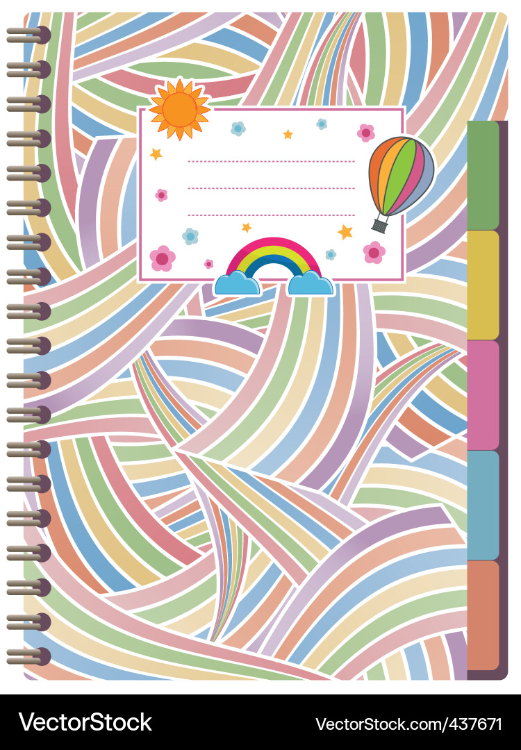Notebook vector image