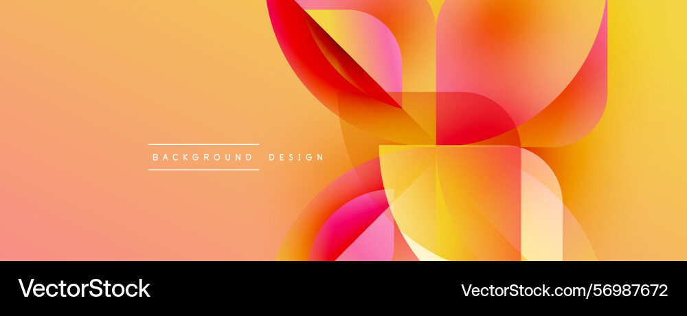 Abstract vibrant design overlapping shapes create Abstract vibrant design overlapping shapes create vector image