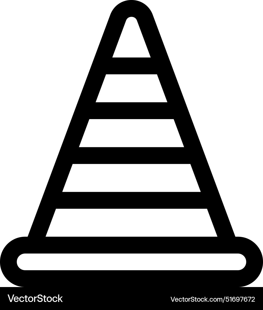 Bollards icon thin linear style design isolated Vector Image