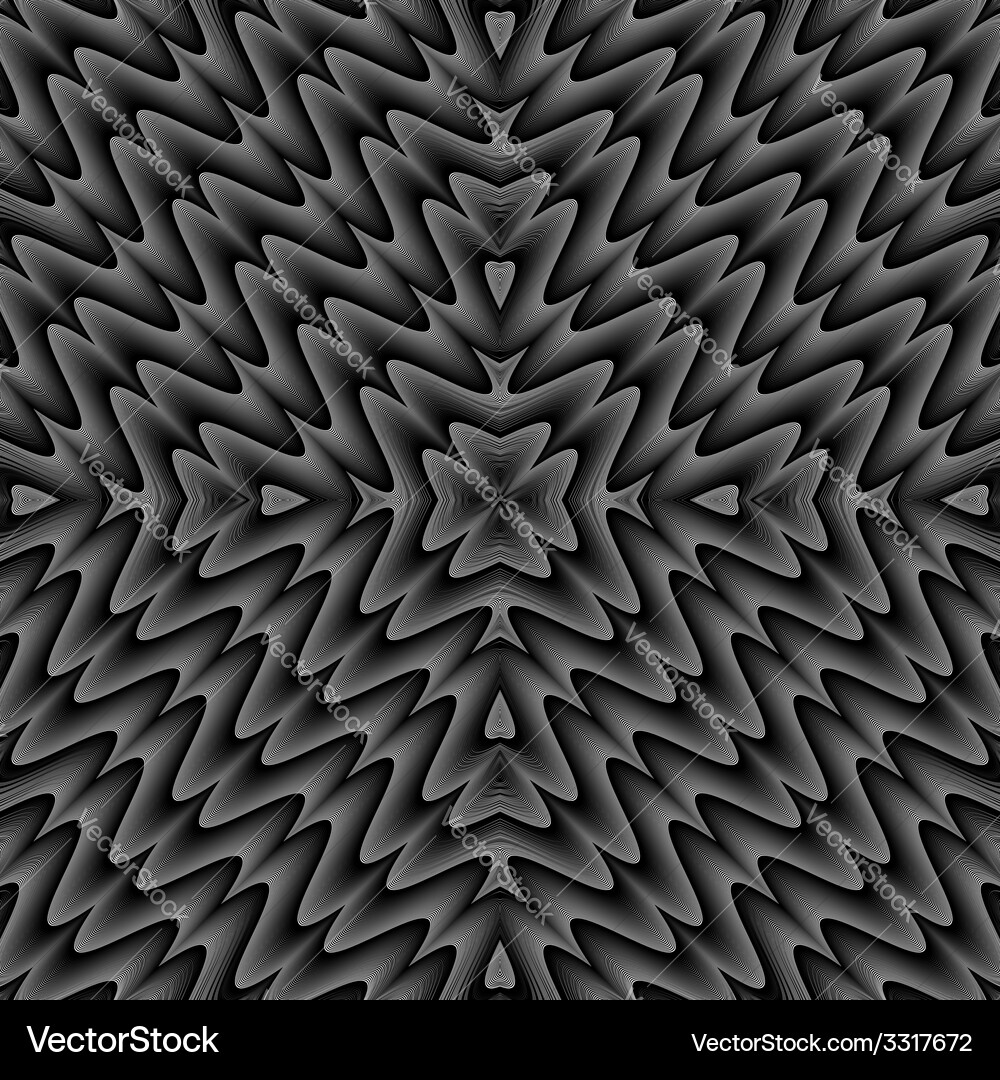 Design seamless monochrome zigzag wave pattern Vector Image