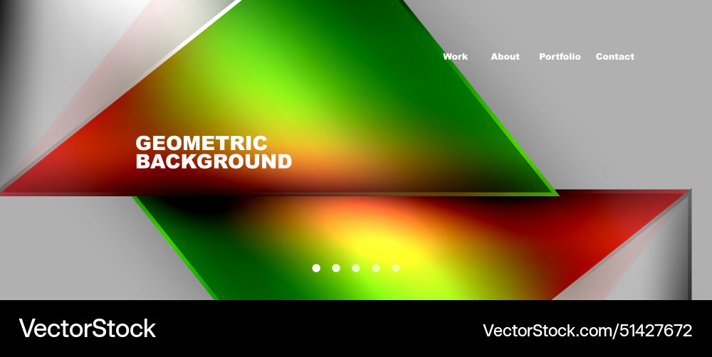 Gradient triangle geometric minimal wallpaper Vector Image