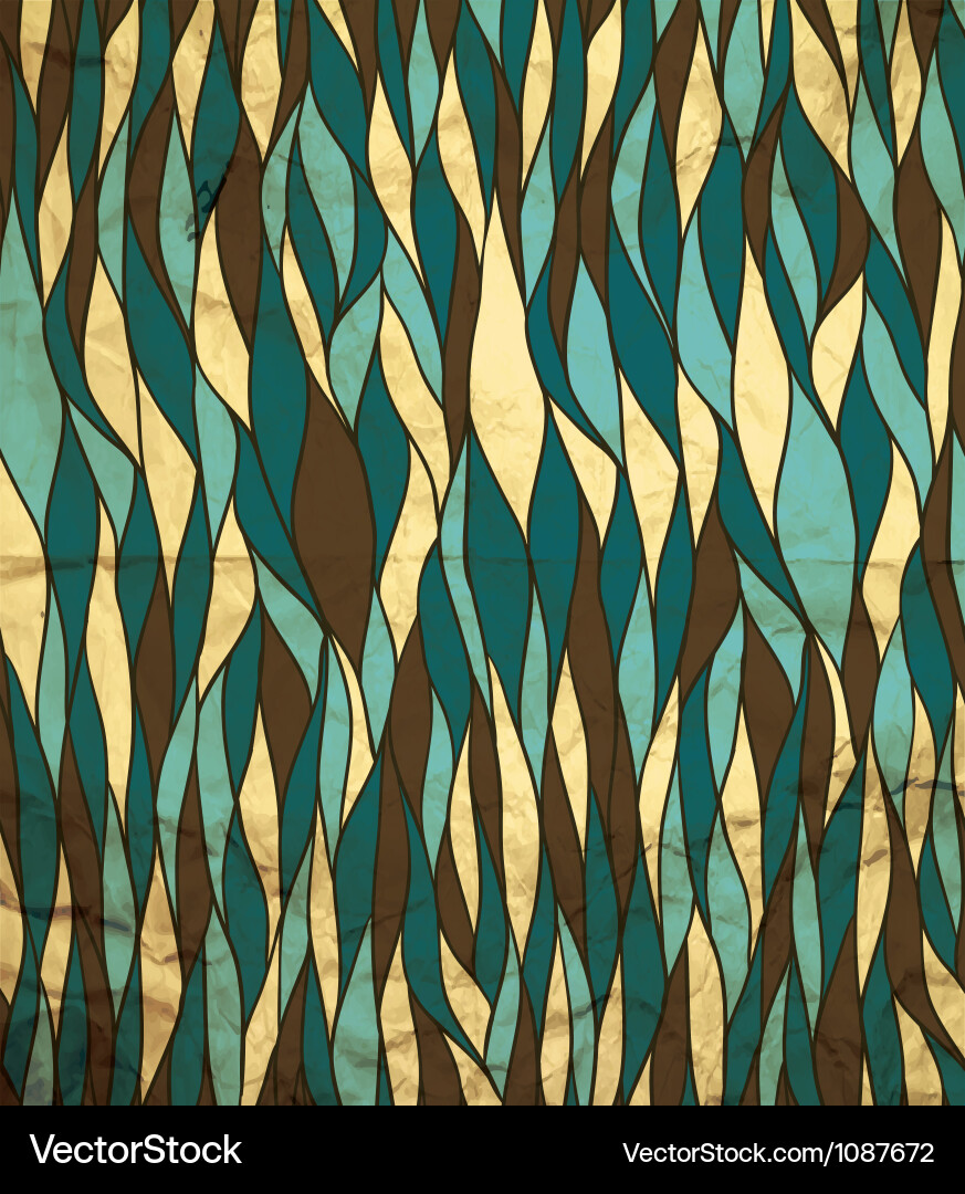 Grunge Seamless Pattern - Beige & Blue vector image