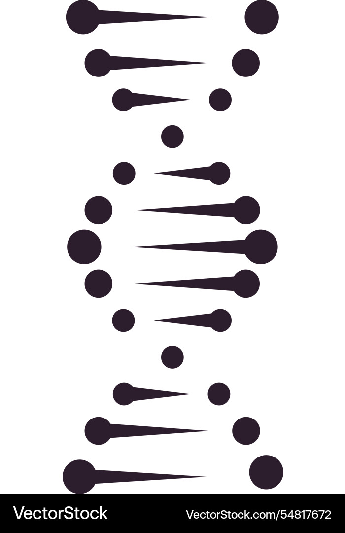 Lines and circles are connecting creating a dna Lines and circles are connecting creating a dna vector image