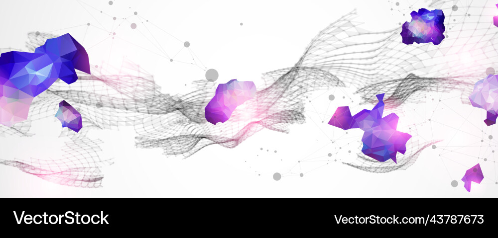 Abstract plexus background glowing particles Abstract plexus background glowing particles vector image