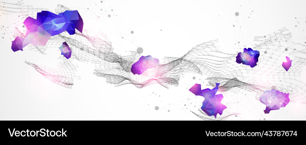 Abstract plexus background glowing particles Abstract plexus background glowing particles vector image