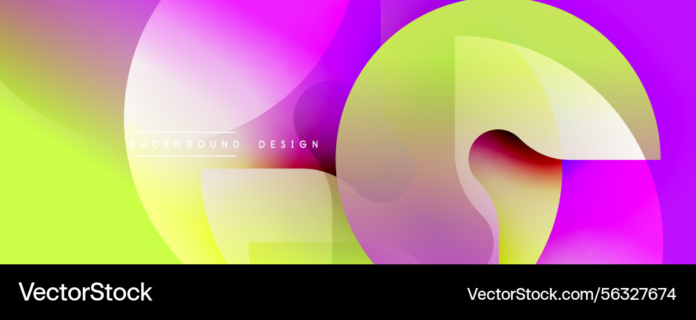 Abstract vibrant background features overlapping Abstract vibrant background features overlapping vector image
