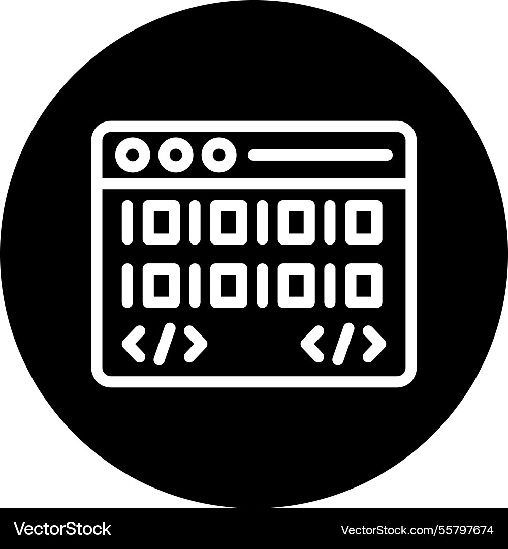 Coding icon design vector image