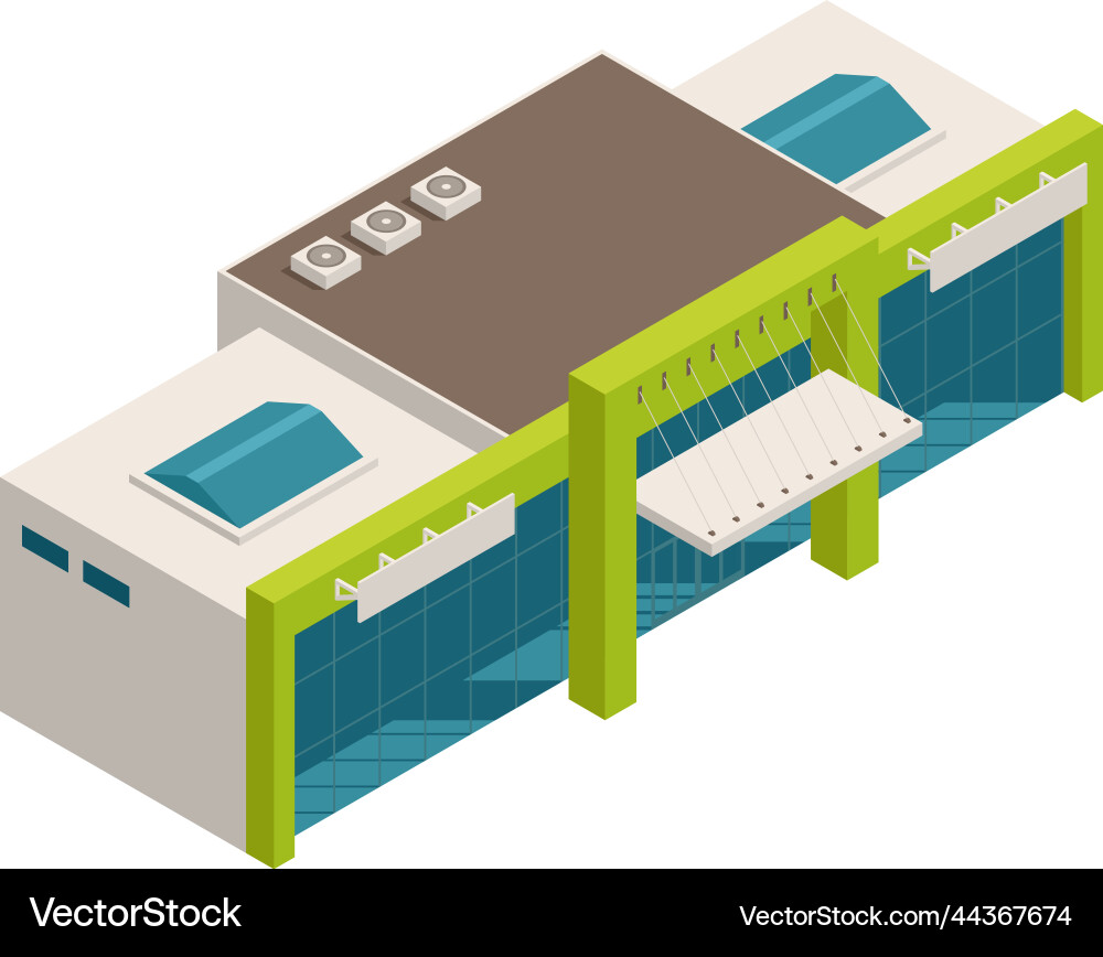 Isometric mall Royalty Free Vector Image - VectorStock