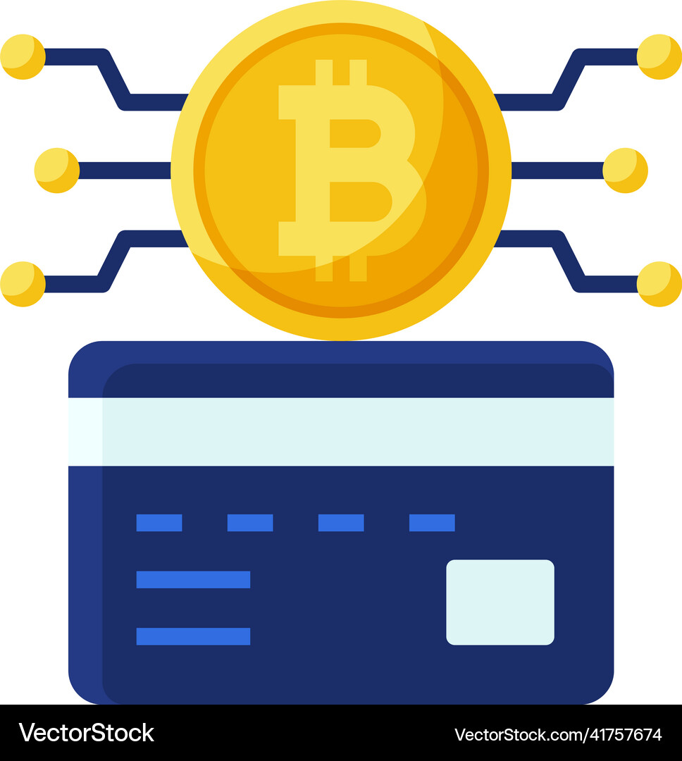 Payment system icon bitcoin related – Royalty-Free Vector | VectorStock