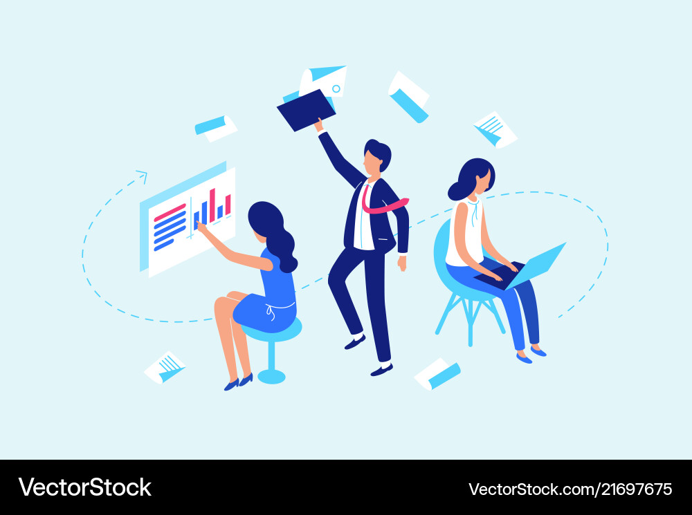 Data Workflow & Document Management vector image