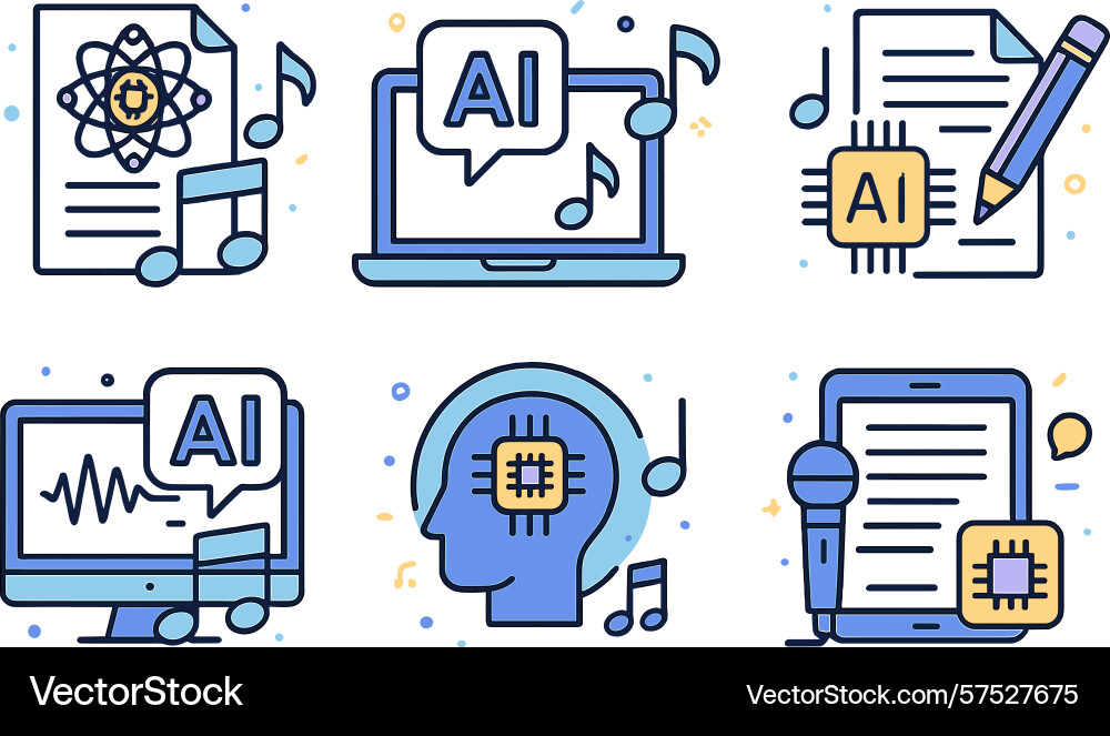 Exploring the intersection of artificial vector image