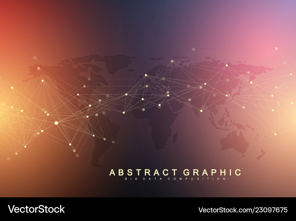 Geometric abstract background with connected line Geometric abstract background with connected line vector image