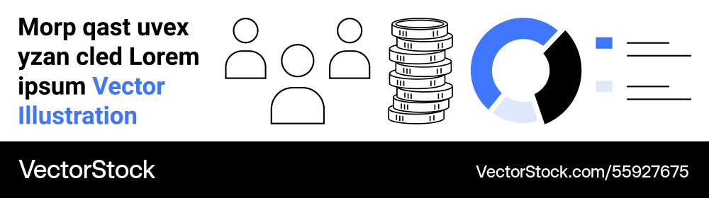 Team collaboration and financial growth concept Team collaboration and financial growth concept vector image
