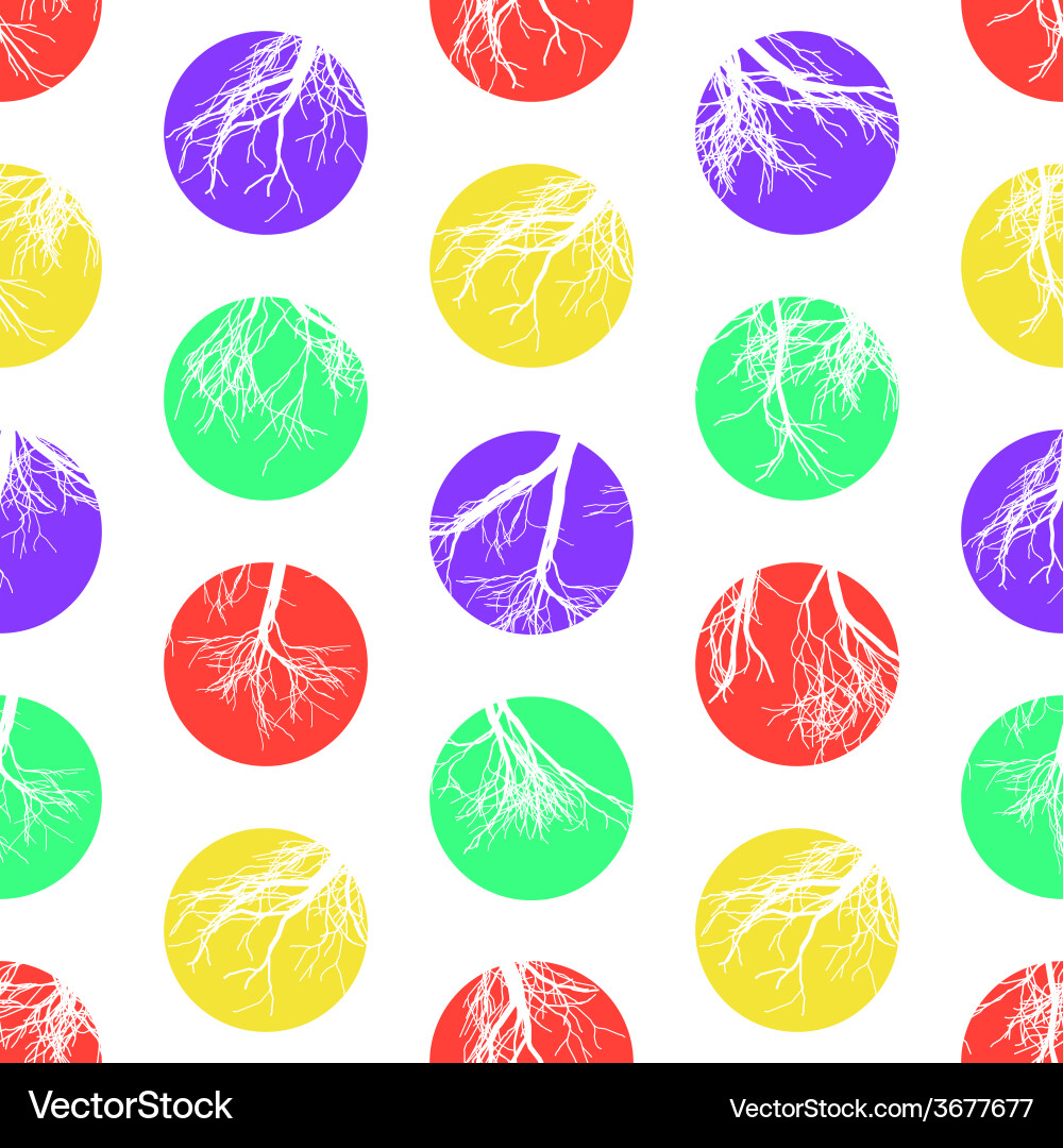 Abstract colorful circles seamless pattern vector image