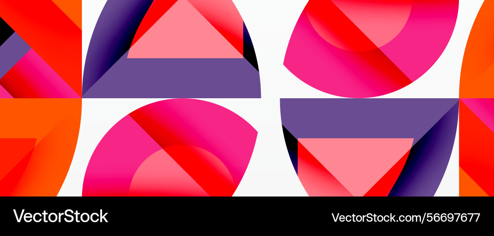 Abstract geometric pattern overlapping shapes Abstract geometric pattern overlapping shapes Vector Image