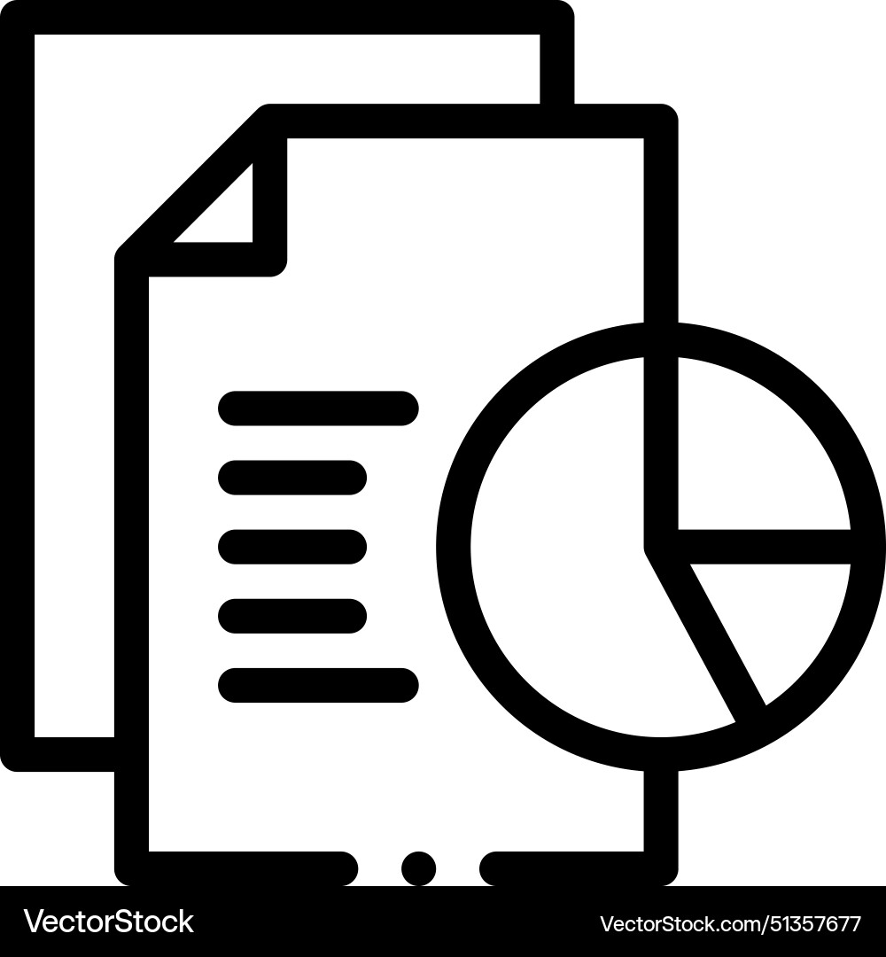 Analytics icon thin linear style design isolated Analytics icon thin linear style design isolated Vector Image