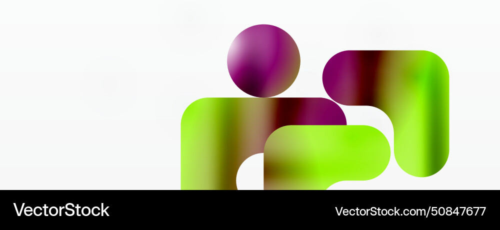Gradient geometry minimalist fusion of lines Vector Image