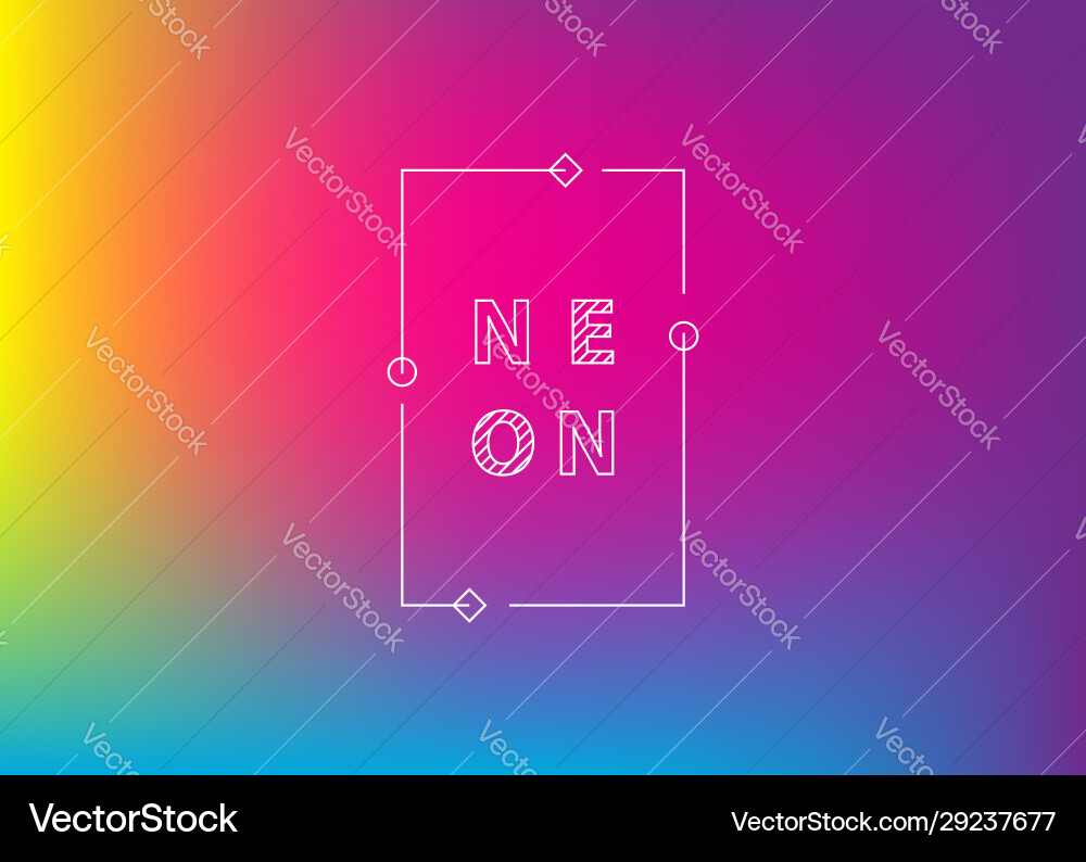 Neon gradient ui ux background trendy web color Neon gradient ui ux background trendy web color vector image