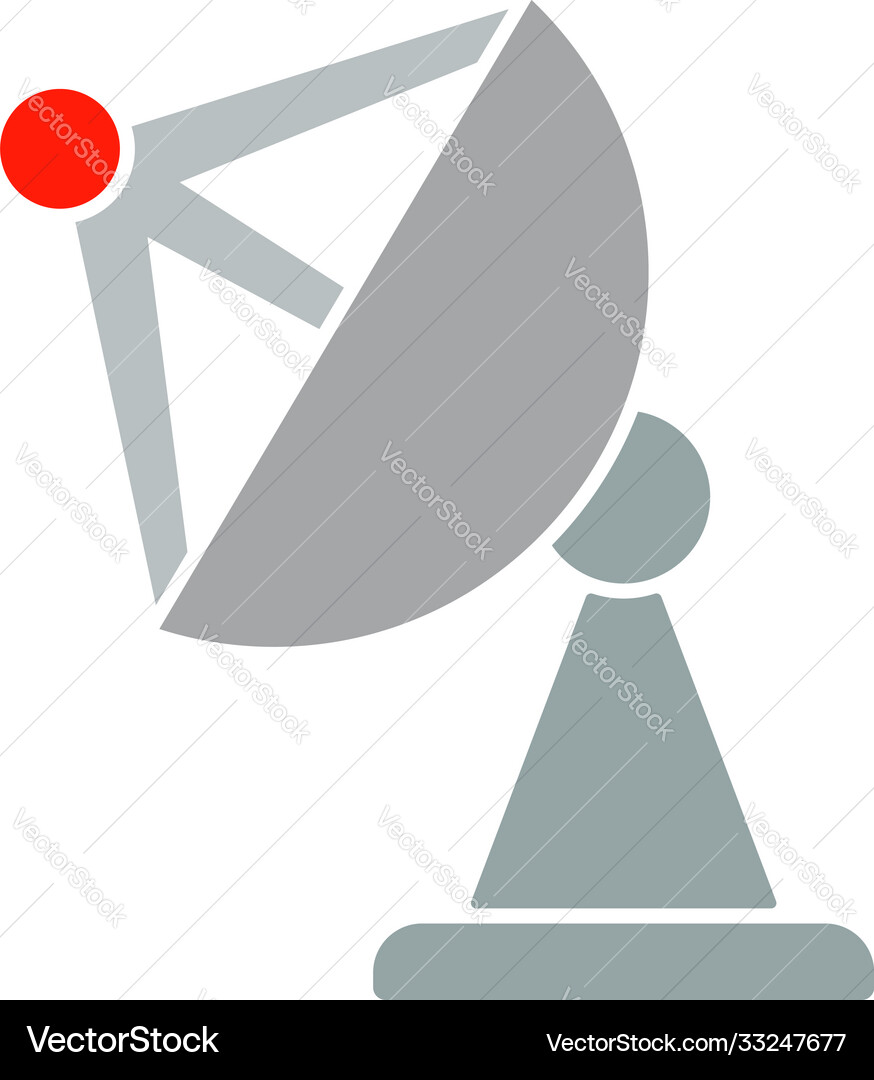 Satellite antenna icon Royalty Free Vector Image